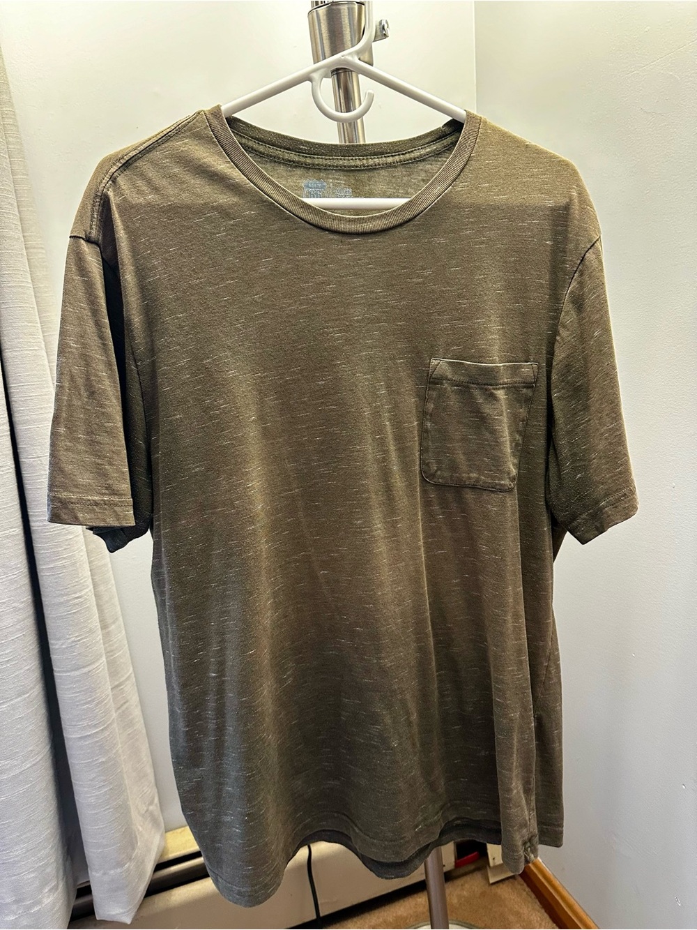 Olive Green Short Sleeve Pocket Tee